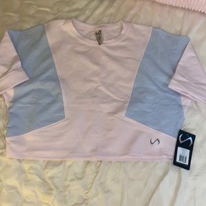 TLF Crop sweatshirt Pink & Blue